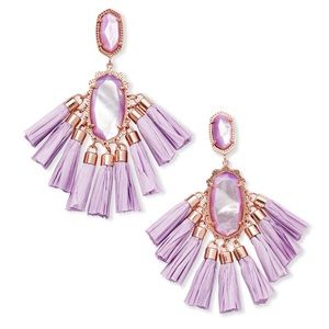 Kendra Scott Cristina Rose Gold Tassel Earrings